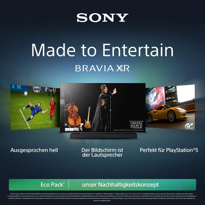 SONY BRAVIA XR-77A95L 195cm 77" 4K QD-OLED 120 Hz Smart Google TV Fernseher – Bild 2