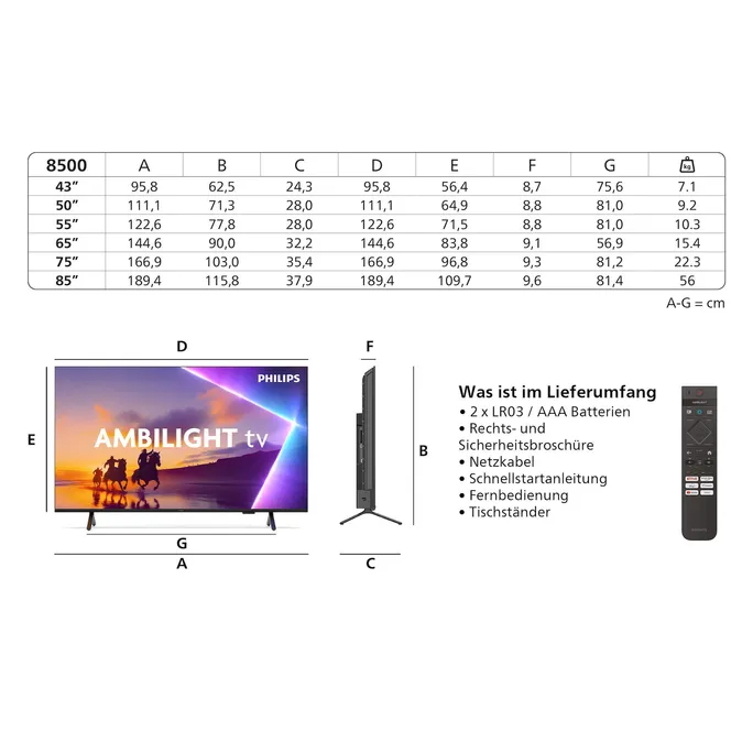 Philips 65PUS8500/12 164cm 65" 4K Ambilight TV – Bild 4