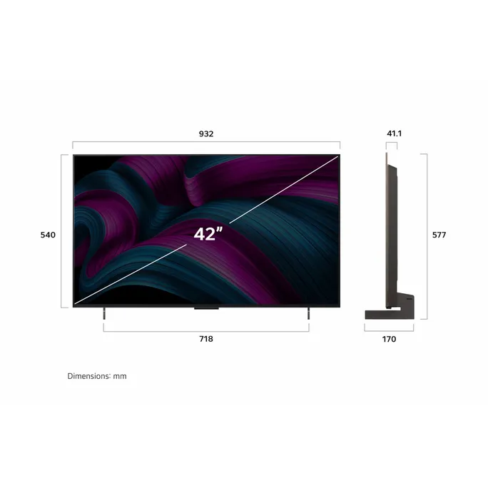 LG OLED42C5ELB 106cm 42" 4K OLED Smart TV Fernseher – Bild 4