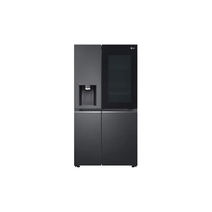 LG GSXB90MCDE InstaView Side-by-Side mit Crushed Ice Edelstahl Dark Inox Look