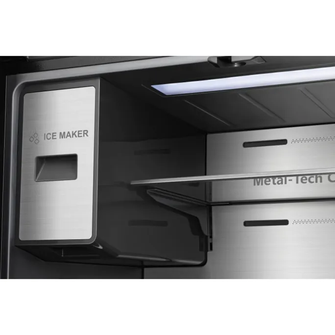 Hiesense RQ760N4IFE Kühl- / Gefrierkombination Multi-Door schwarz – Bild 3