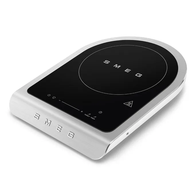 Smeg Portables Tisch-Induktionskochfeld Collezione Aesthetic Weiß-Matt