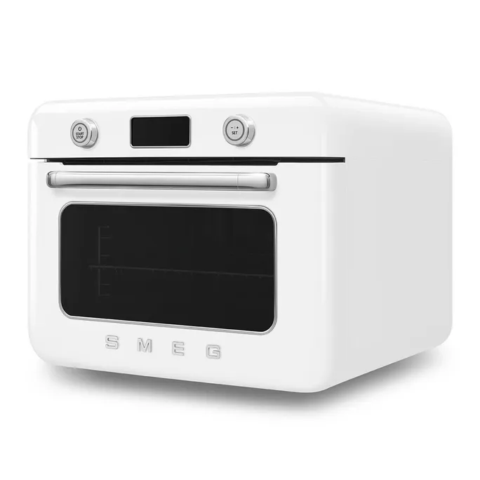 Smeg 50's Style Kombi-Tisch-Dampfbackofen Weiß – Bild 2