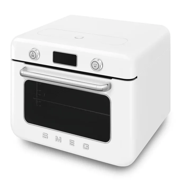 Smeg 50's Style Kombi-Tisch-Dampfbackofen Weiß – Bild 4