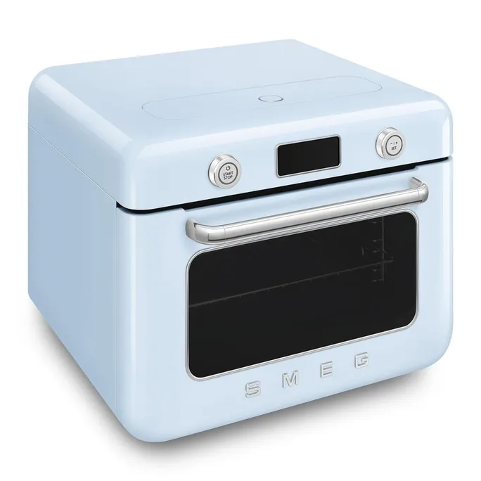 Smeg 50's Style Kombi-Tisch-Dampfbackofen Pastellblau – Bild 3