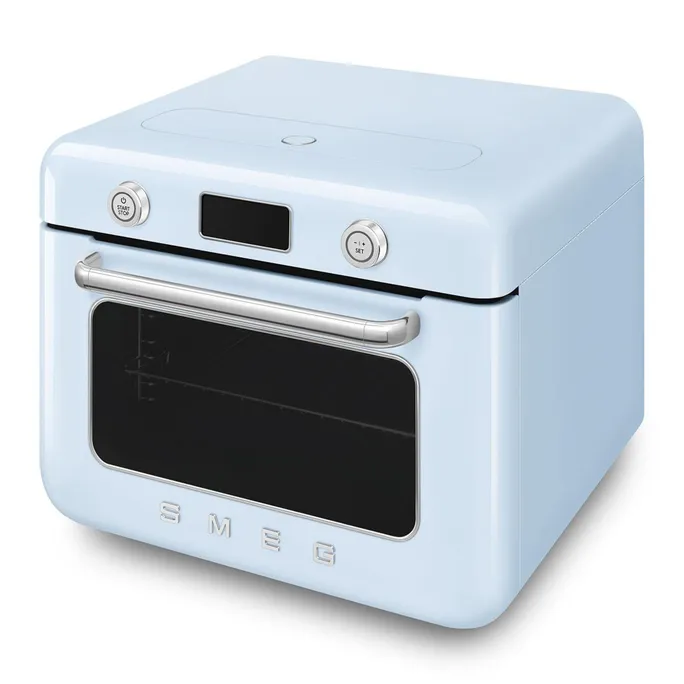 Smeg 50's Style Kombi-Tisch-Dampfbackofen Pastellblau – Bild 4