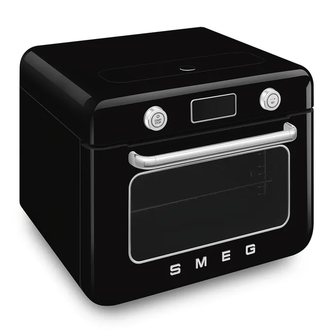Smeg 50's Style Kombi-Tisch-Dampfbackofen Schwarz – Bild 2