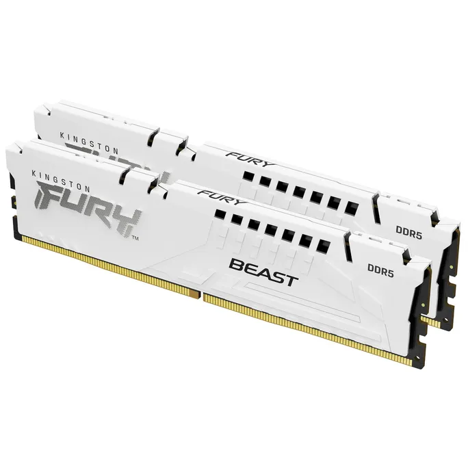64GB (2x32GB) Kingston Fury Beast White EXPO DDR5-6000 CL30 RAM Arbeitsspeicherkit – Bild 2