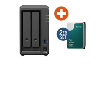 Synology Diskstation DS725+ NAS System 2-Bay 24TB inkl. 2x 12 TB Synology HDD HAT3310-12T