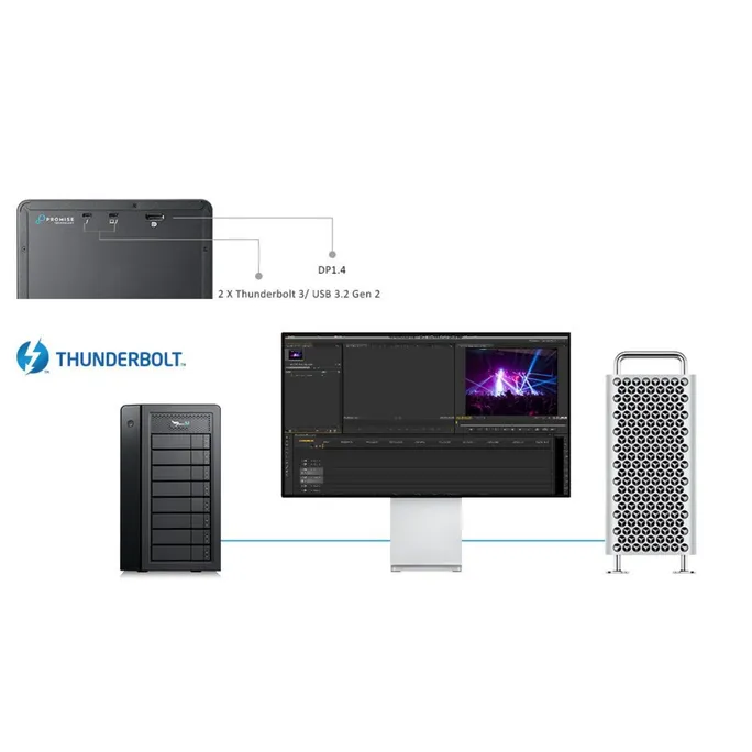 PROMISE Pegasus32 R8 96 TB Thunderbolt 3 RAID – Bild 2