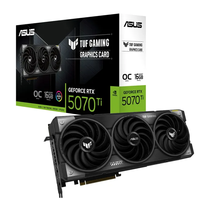 ASUS TUF GeForce RTX 5070 Ti Gaming OC 16GB TUF-RTX5070TI-O16G-GAMING DDR7 Grafikkarte, 2xHDMI, 3xDP – Bild 2