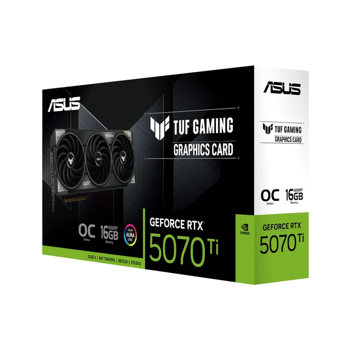 ASUS TUF GeForce RTX 5070 Ti Gaming OC 16GB TUF-RTX5070TI-O16G-GAMING DDR7 Grafikkarte, 2xHDMI, 3xDP – Bild 3