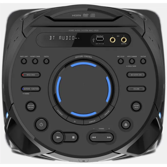 Sony MHC-V43D - Tragbarer Bluetooth Partylautsprecher - schwarz – Bild 3