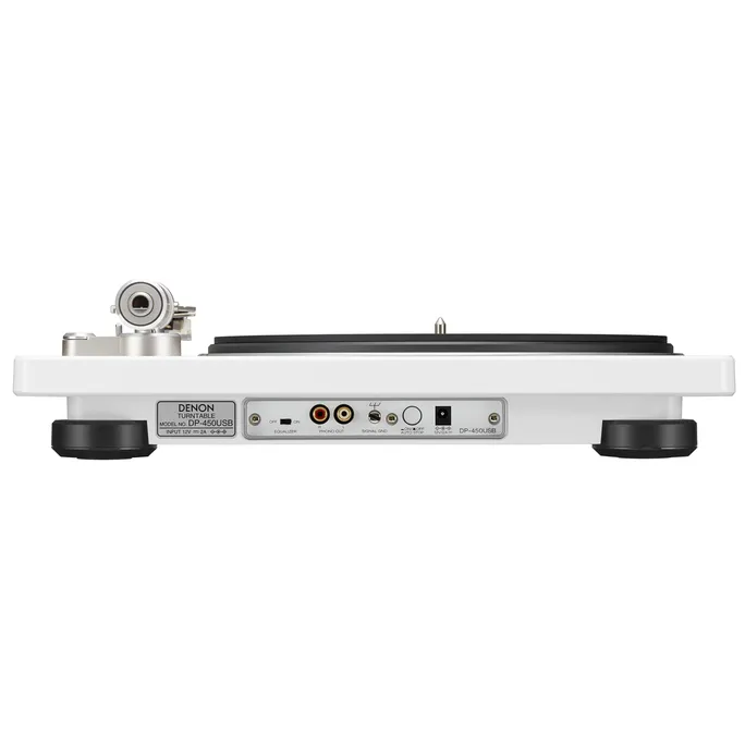 Denon DP-450USB HiFi-Plattenspieler mit integriertem Phono EQ, USB weiß – Bild 2