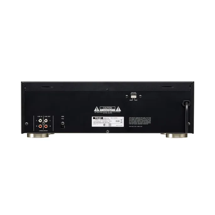 TEAC W-1200 Doppel-Kassettendeck USB-Ausgang schwarz – Bild 4